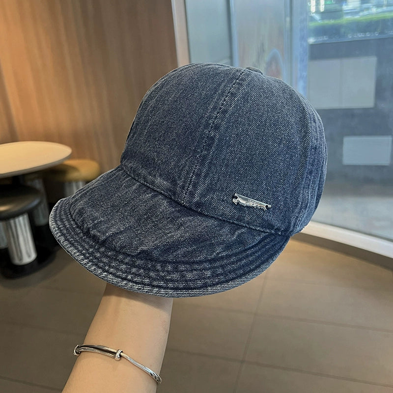 Sun Hat Denim Women Foldable Easiest for Match Peaked Cap Viralgem Store