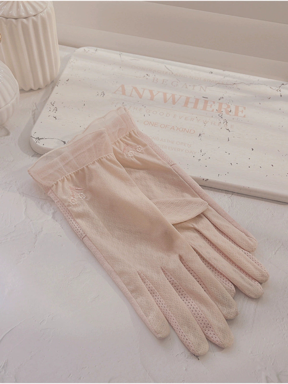 Women's Summer Short Touch Screen Ice Silk Sun Protection Gloves Viralgem Store