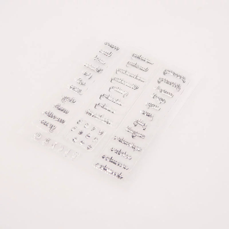 Transparent Stamp Scrapbook Album Card Notebook Commonly Used Rubber Stamp Finished Seal Stamp Month Week