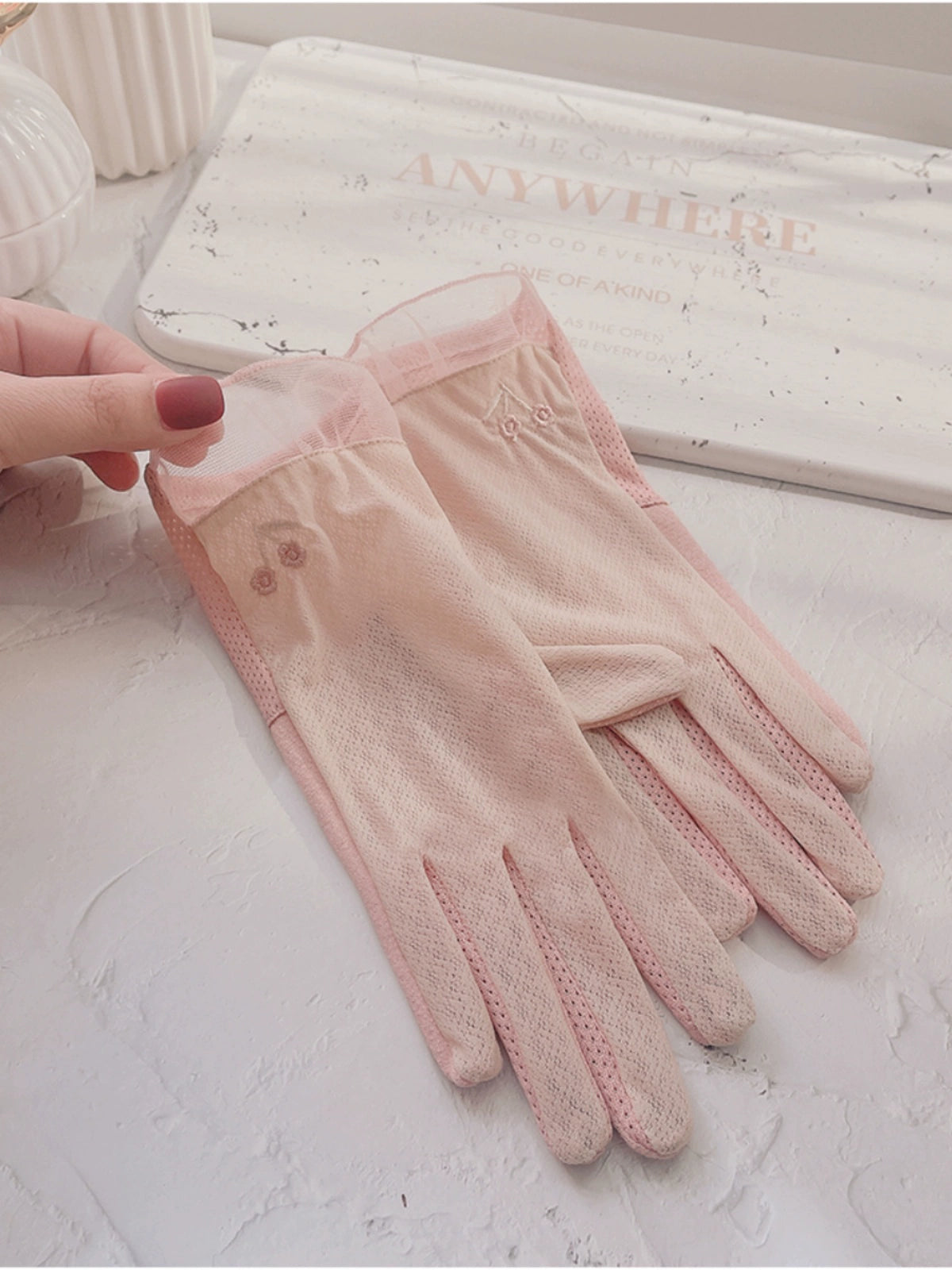 Women's Summer Short Touch Screen Ice Silk Sun Protection Gloves Viralgem Store