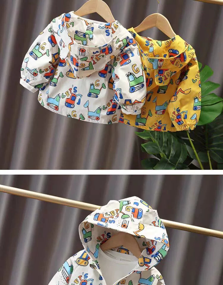 Spring and Autumn Children's K-style Zipper Hoodie Baby Outwear