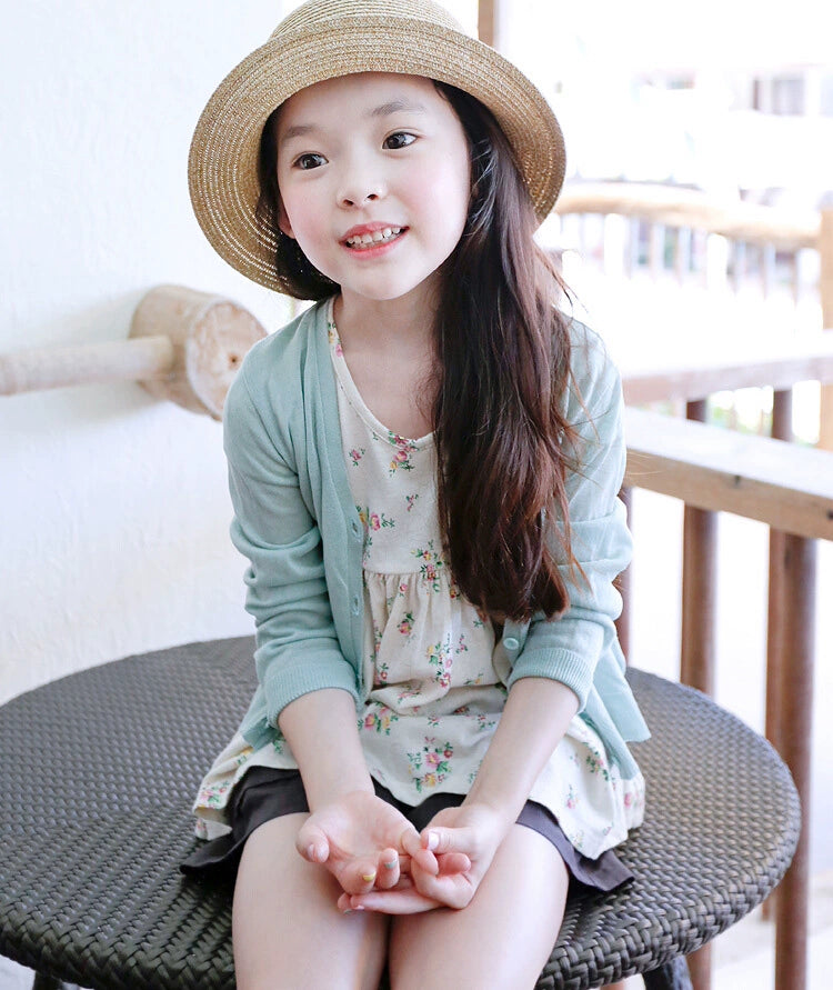 Stylish Medium and Large Children's Summer Clothes Air Conditioning Sweater Sweater