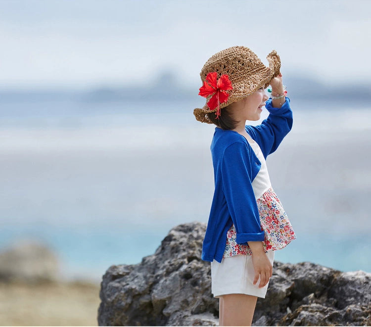 Stylish Medium and Large Children's Summer Clothes Air Conditioning Sweater Sweater