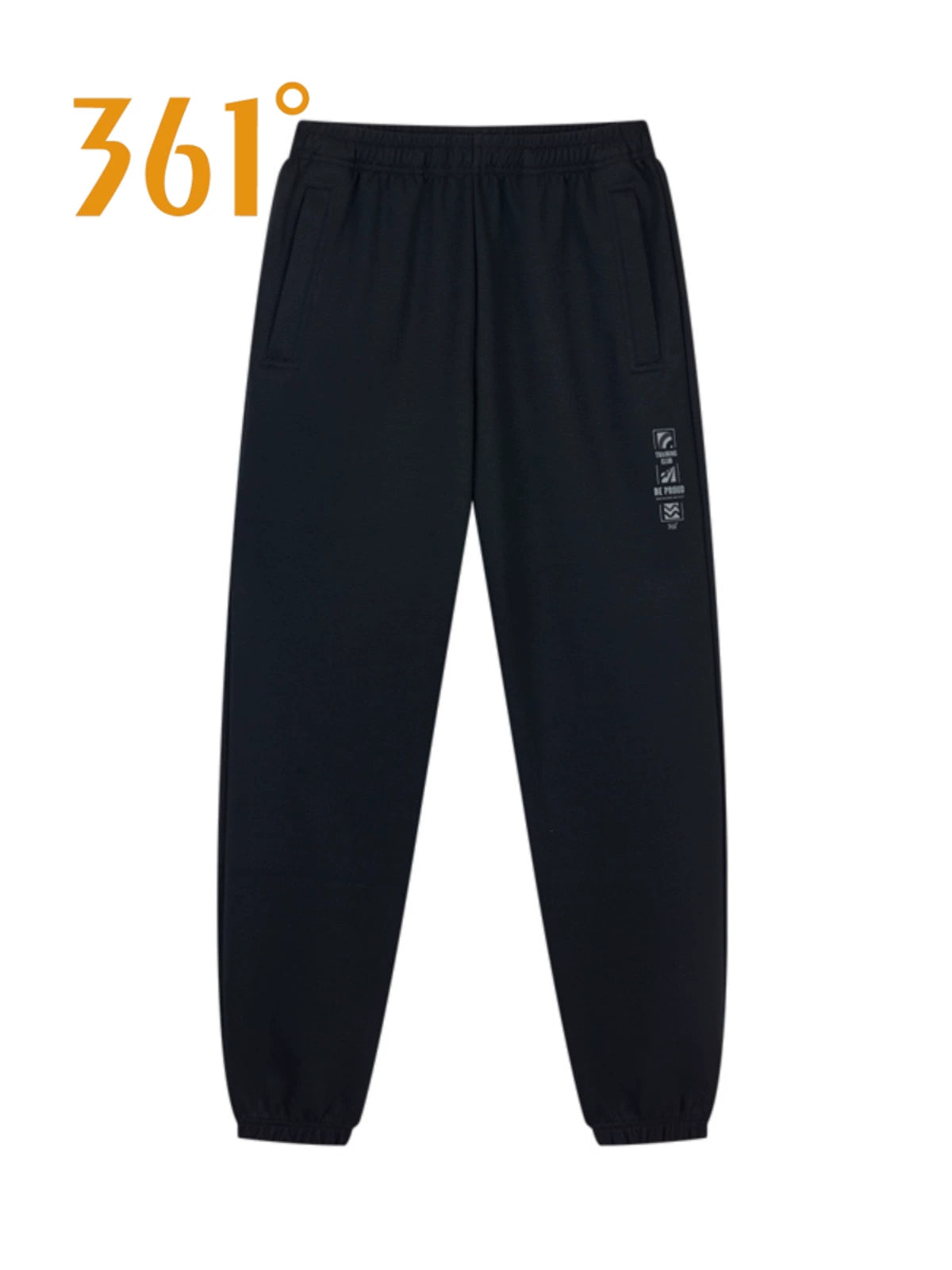 361 Degrees Men's Sports Pants 2024 Spring Fashion Trend Knitting Pants 361 Men Men's Regular Plaid Pants