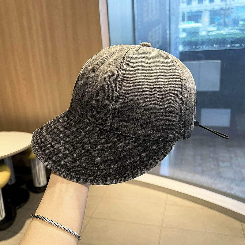 Sun Hat Denim Women Foldable Easiest for Match Peaked Cap Viralgem Store