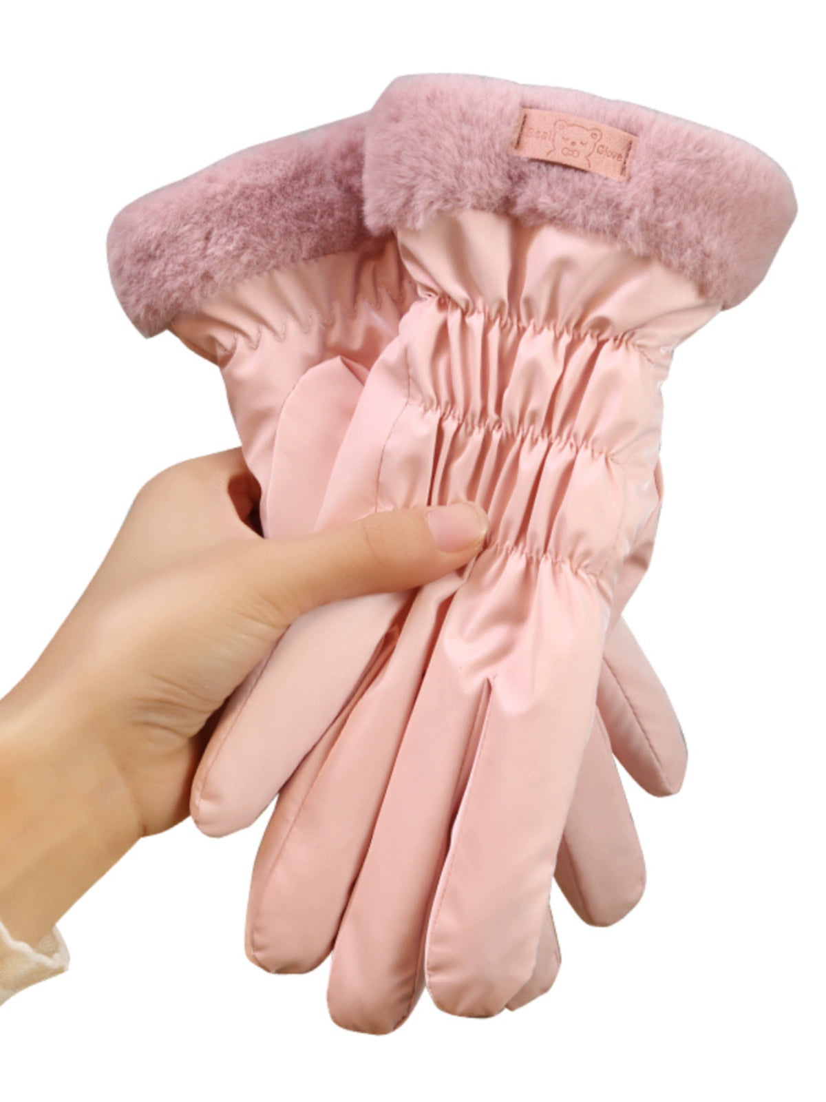 Women's K-style Electric Car Fleece-lined Thick Windproof Gloves Viralgem Store