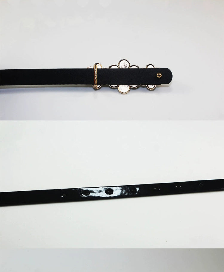 Three Small Flowers Ladies Decoration Thin and Simple Waist Decorations Easiest for Match Waist-Slimming Belt Matching Dress Coat Summer Belt Viralgem Store