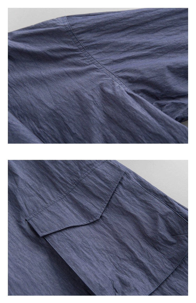 Spring & Fall Retro Removable Mid Length Long Length Outdoor Windbreaker Viralgem Store