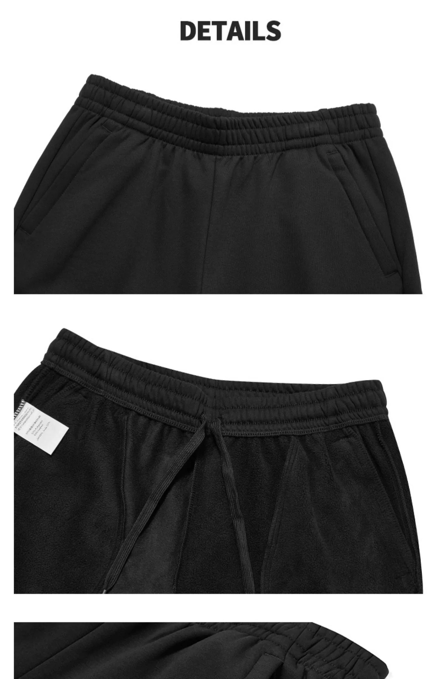 Xtep Fleece-lined Thermal Knitting Pants Male Fall and Winter New Arrival Training Workout Pants Loose Casual Straight Men's Pants