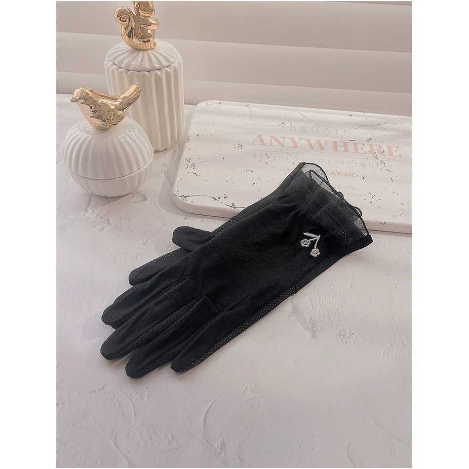 Women's Summer Short Touch Screen Ice Silk Sun Protection Gloves Viralgem Store