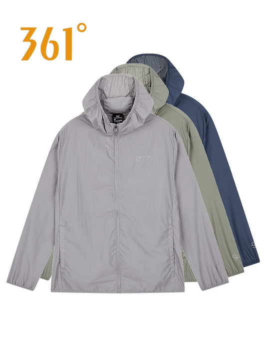 361 Degrees Men's Sun Protection Outwear New 2024 Summer Breathable Skin Clothing 361 Men Lightweight Sports Tops