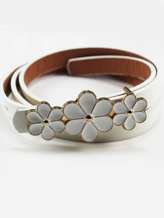 Three Small Flowers Ladies Decoration Thin and Simple Waist Decorations Easiest for Match Waist-Slimming Belt Matching Dress Coat Summer Belt Viralgem Store