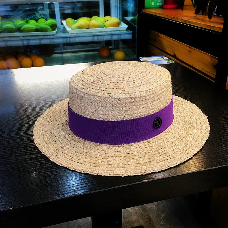 Straw Hat Handmade Female Stylish Beach Natural Raffia