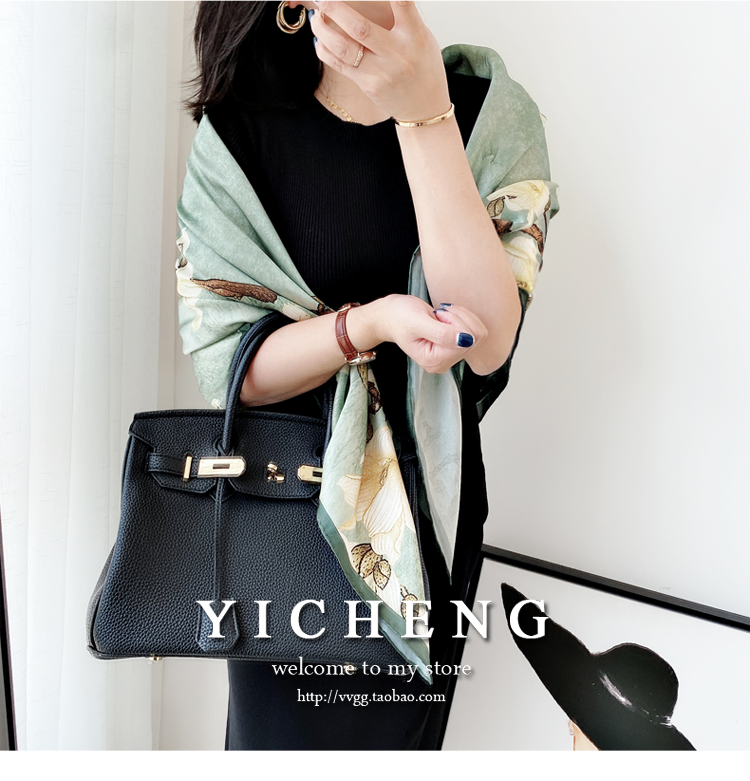 Vincent Van Gogh's Oil Painting Series Large Kerchief Middle-Aged Gift Real Silk Viralgem Store