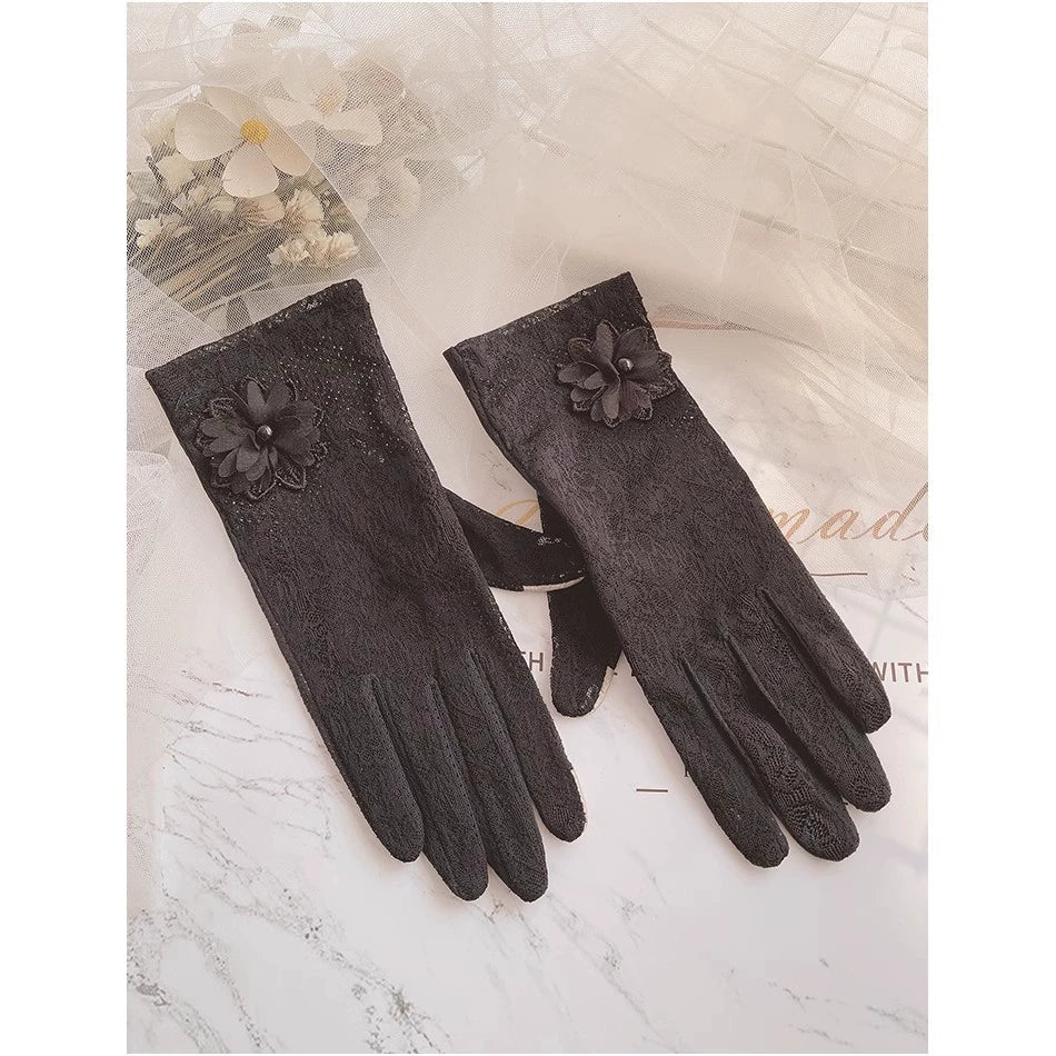 Women's Summer Short Touch Screen Ice Silk Sun Protection Gloves Viralgem Store