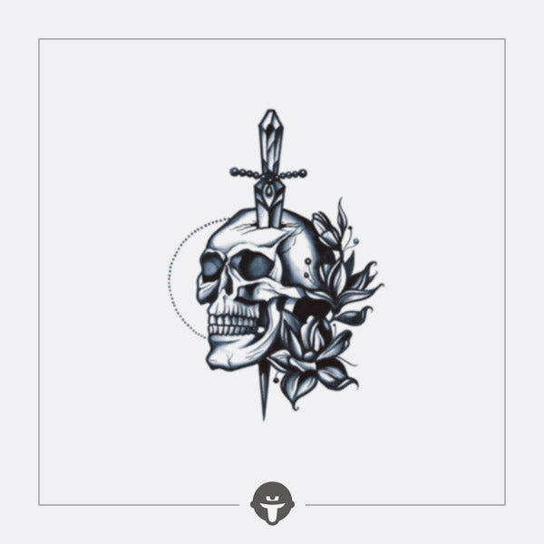 Unique Skull Tattoo Pattern