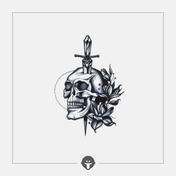 Unique Skull Tattoo Pattern