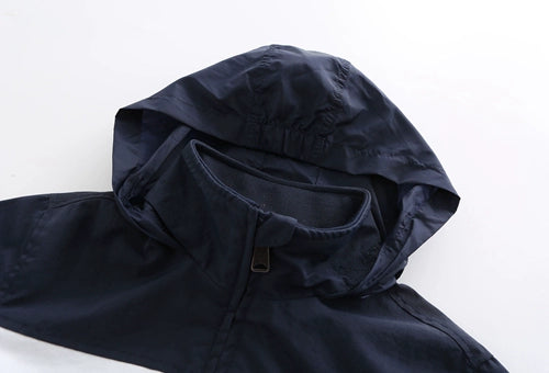 Spring and Autumn Fashion Brand Stand Collar Windproof Shell Jacket Casual Jacket