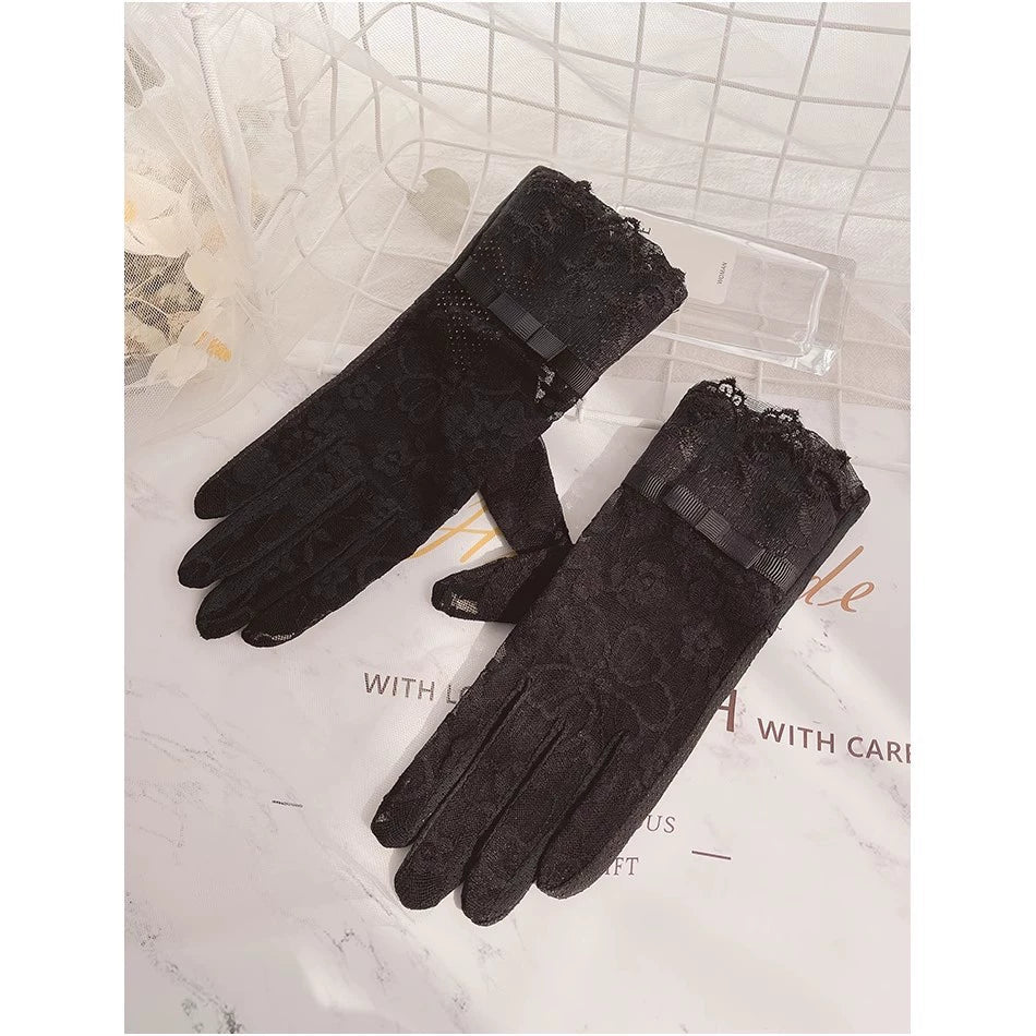 Women's Summer Short Touch Screen Ice Silk Sun Protection Gloves Viralgem Store