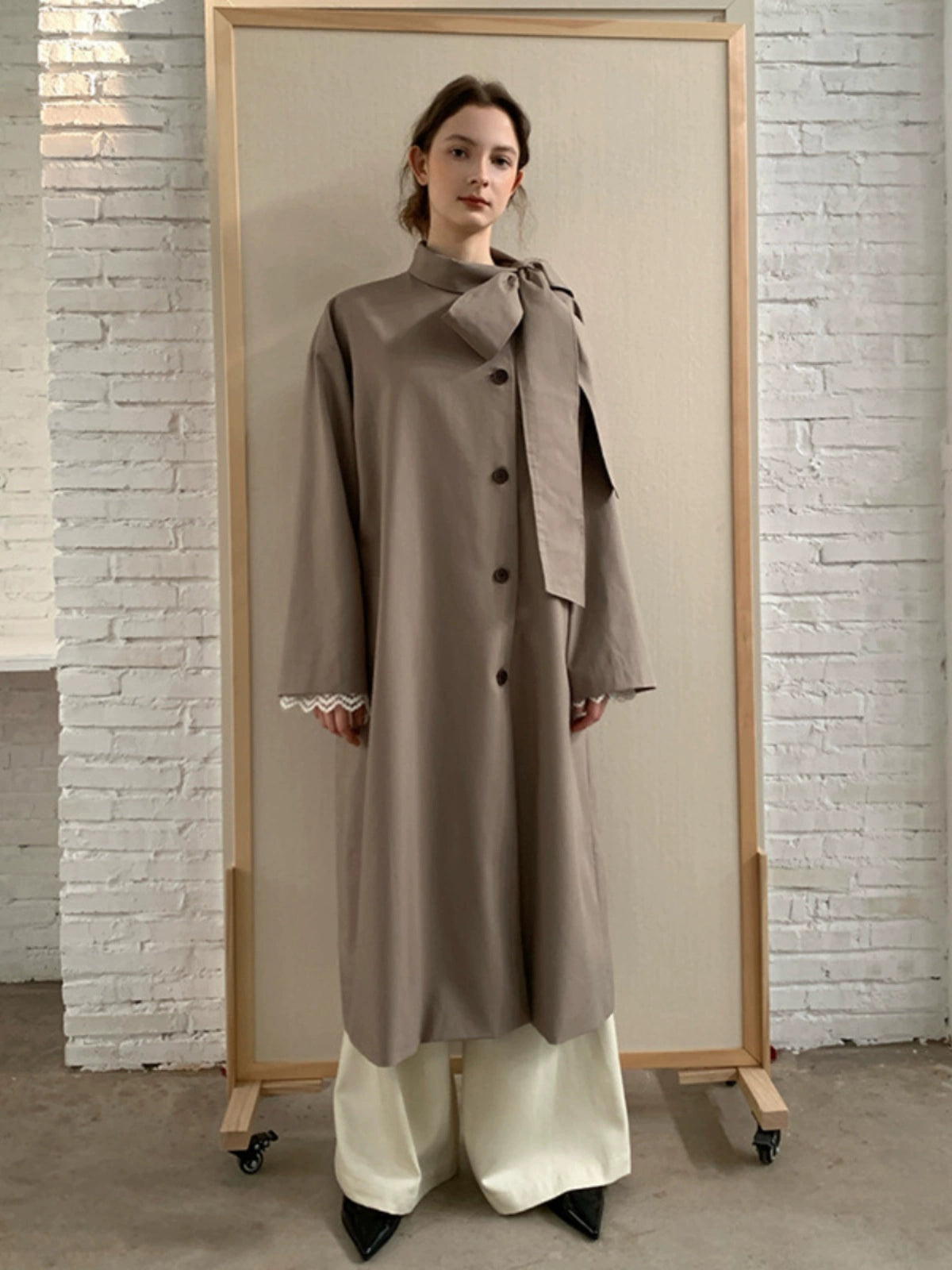 [Pick a Unique] Early Autumn New Arrival K-style Retro Work Clothing Stylish Long Trench Coat Female Viralgem Store