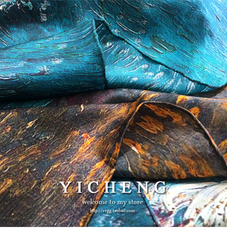 Vincent Van Gogh's Oil Painting Series Large Kerchief Middle-Aged Gift Real Silk Viralgem Store