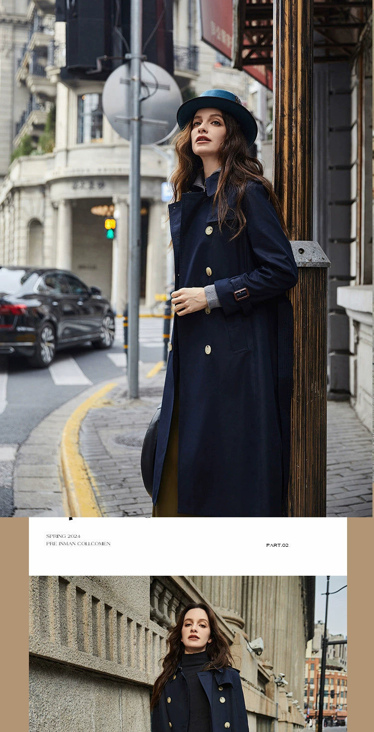 SOURCE Factory Dfvf Quanzhixian Chameleon Chelsea 2.0 Long Trench Coat Waterproof Anti-Wrinkle Elegant British Viralgem Store