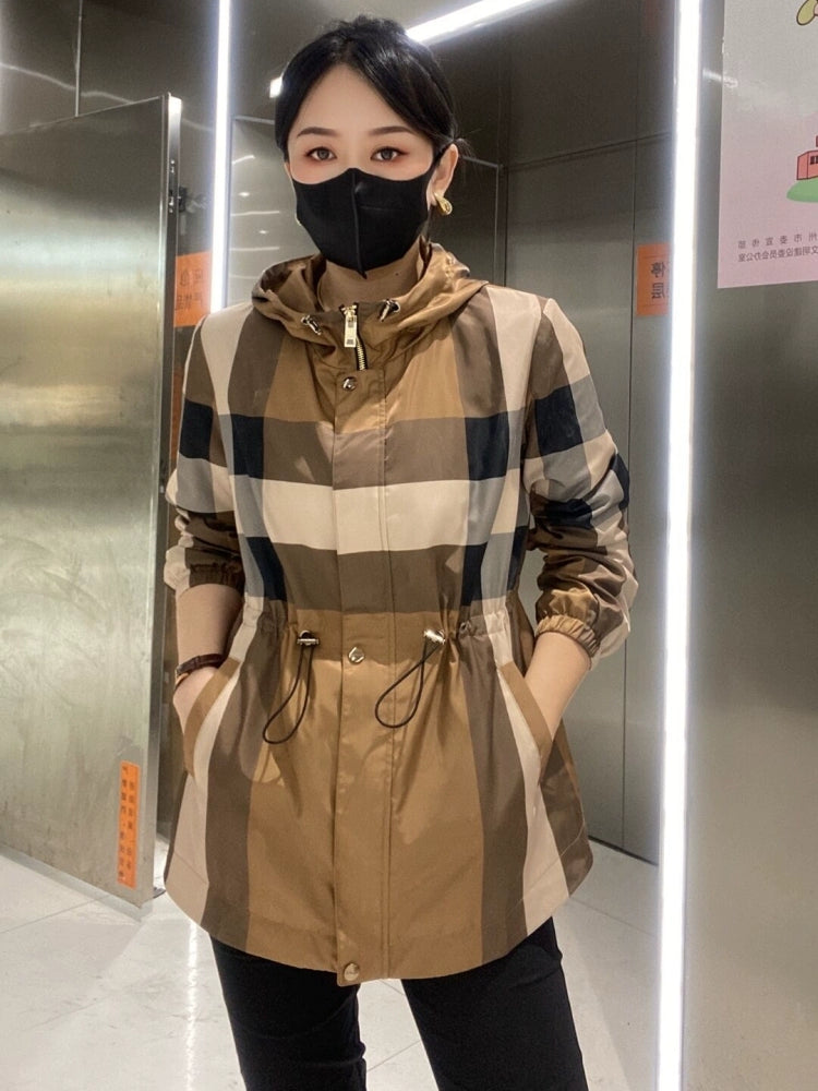 Women's Clothing Spring & Fall Hoodie Slimming Casual Mid Length Long Length Coat Viralgem Store