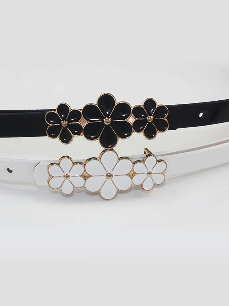Three Small Flowers Ladies Decoration Thin and Simple Waist Decorations Easiest for Match Waist-Slimming Belt Matching Dress Coat Summer Belt Viralgem Store