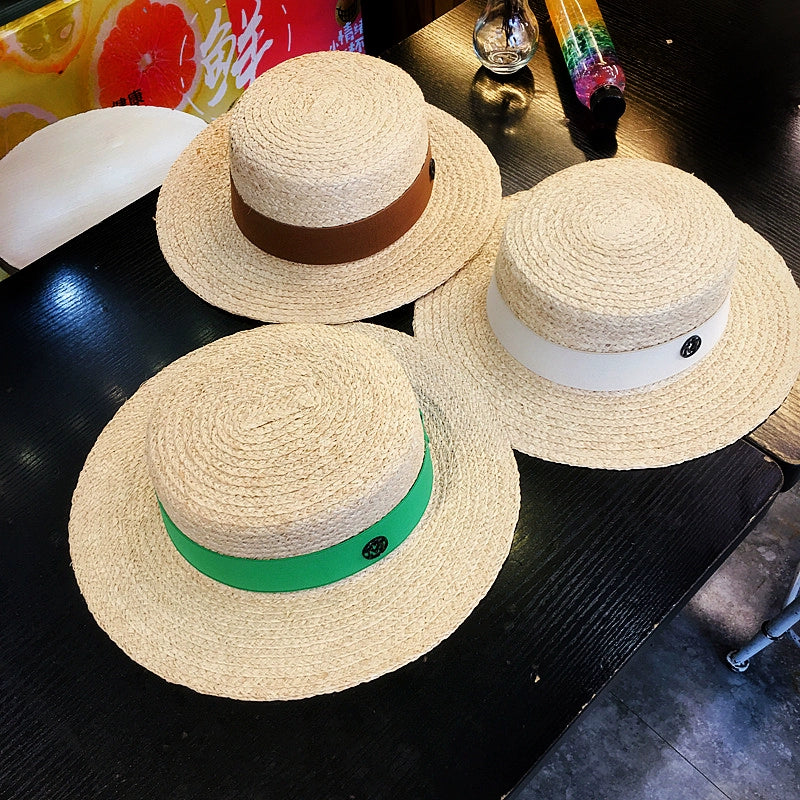 Straw Hat Handmade Female Stylish Beach Natural Raffia