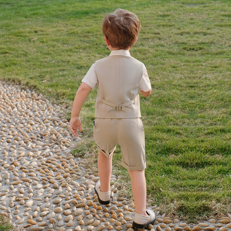 UK next Summer Boy Suit Vest Suit 61 Children's Costume Baby Full-Year Flower Girl Wedding Clothes Viralgem Store