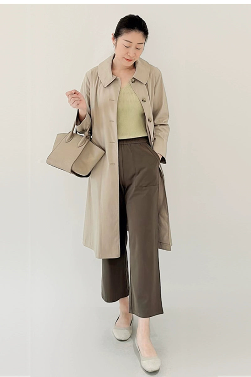 Spring & Fall Lapel Long Japanese Leisure Coat and Trench Coat Viralgem Store