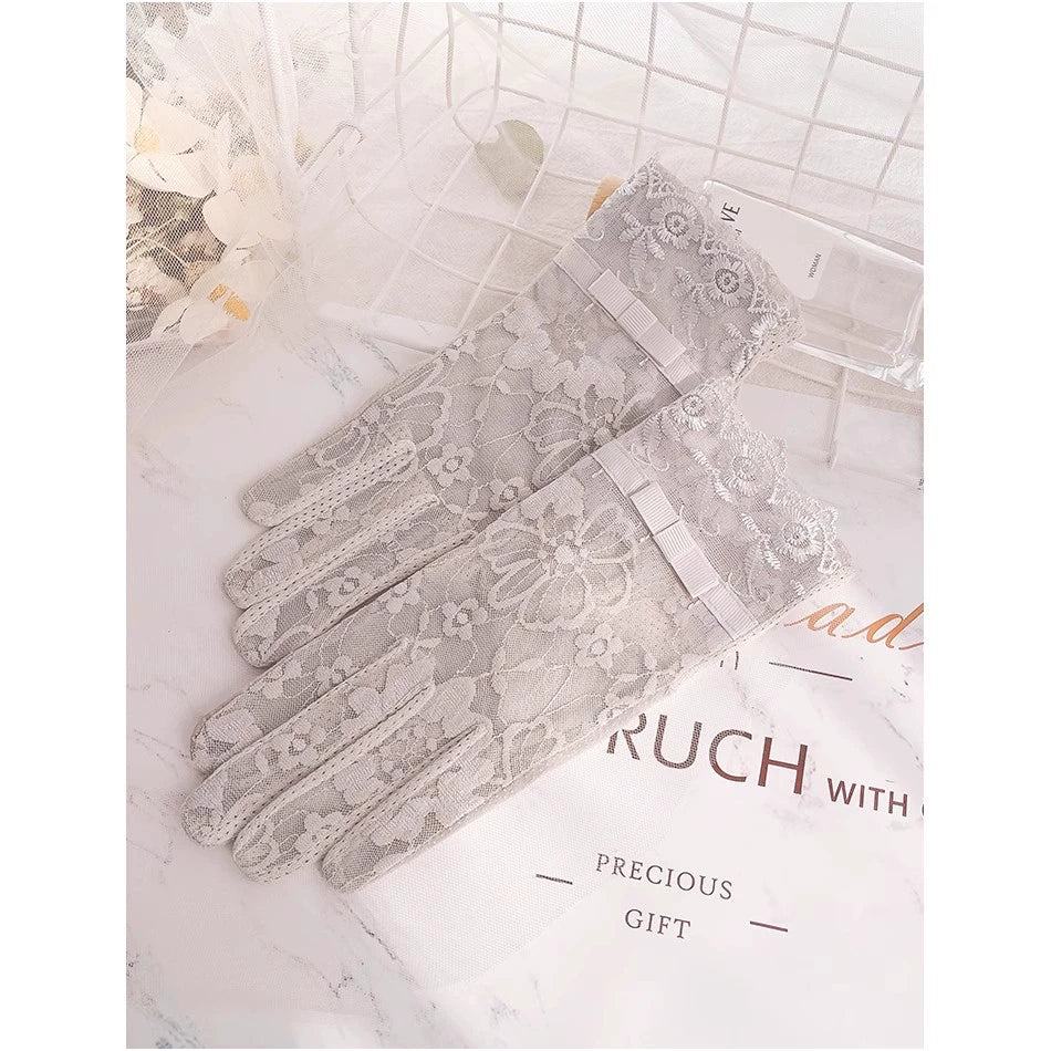 Women's Summer Short Touch Screen Ice Silk Sun Protection Gloves Viralgem Store