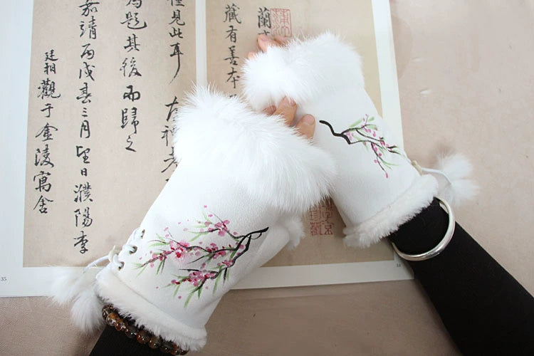 Women's Warm Half Finger Gloves Viralgem Store