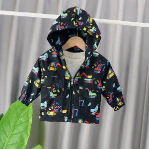 Spring and Autumn Children's K-style Zipper Hoodie Baby Outwear