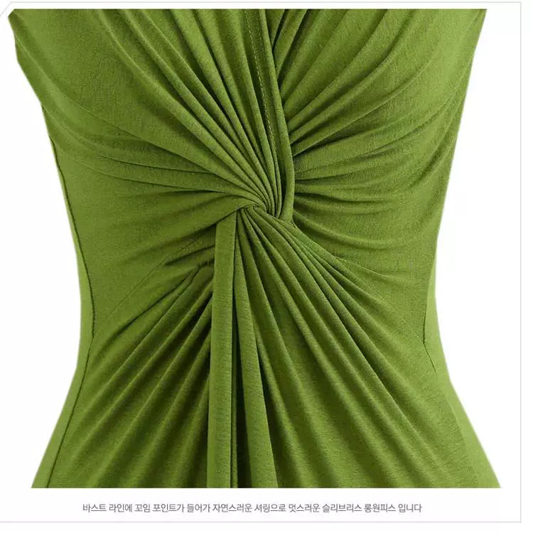 2018 Summer New K-style Plus Size Women's Clothing Chubby Girl Slim Waist Nipped Swing Sleeveless Dress Big Dress