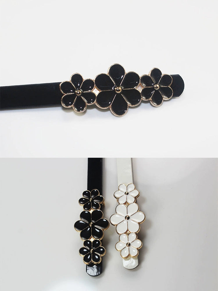 Three Small Flowers Ladies Decoration Thin and Simple Waist Decorations Easiest for Match Waist-Slimming Belt Matching Dress Coat Summer Belt Viralgem Store