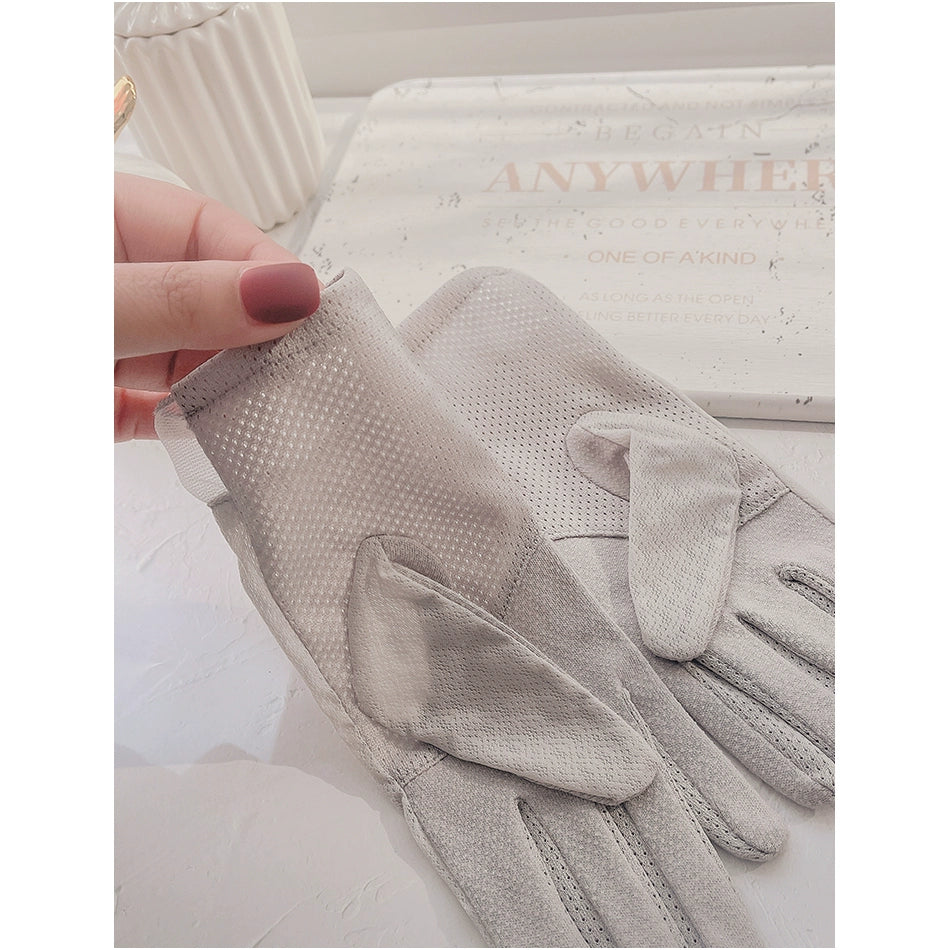 Women's Summer Short Touch Screen Ice Silk Sun Protection Gloves Viralgem Store
