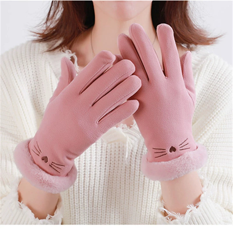 Women's Anti-Cold Windproof Touch Screen Gloves
