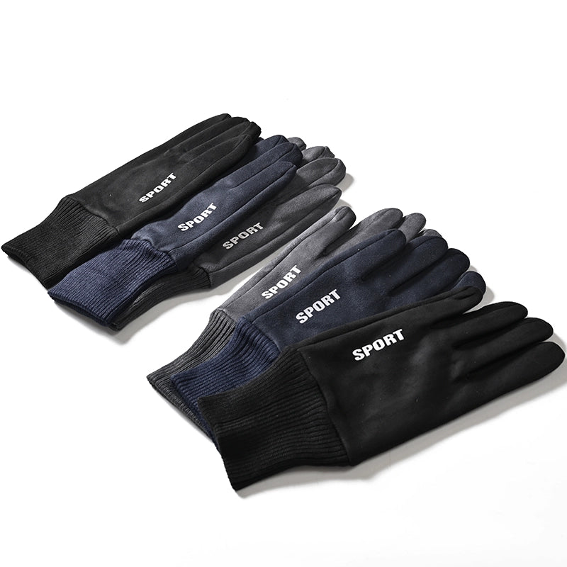 Suede Windproof Warm Men Driving Outdoor