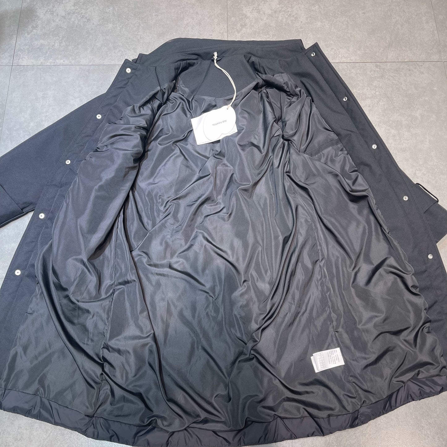 23 Winter Thickened New Duck down Diamond Lattice Mid Length Long Length Trench Coat down Jacket Trendy Loose Retro Warm Outwear Viralgem Store