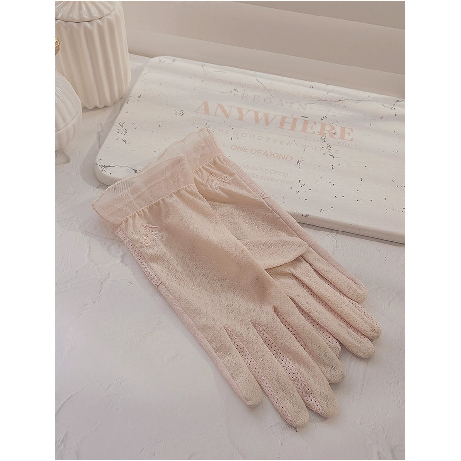 Women's Summer Short Touch Screen Ice Silk Sun Protection Gloves Viralgem Store