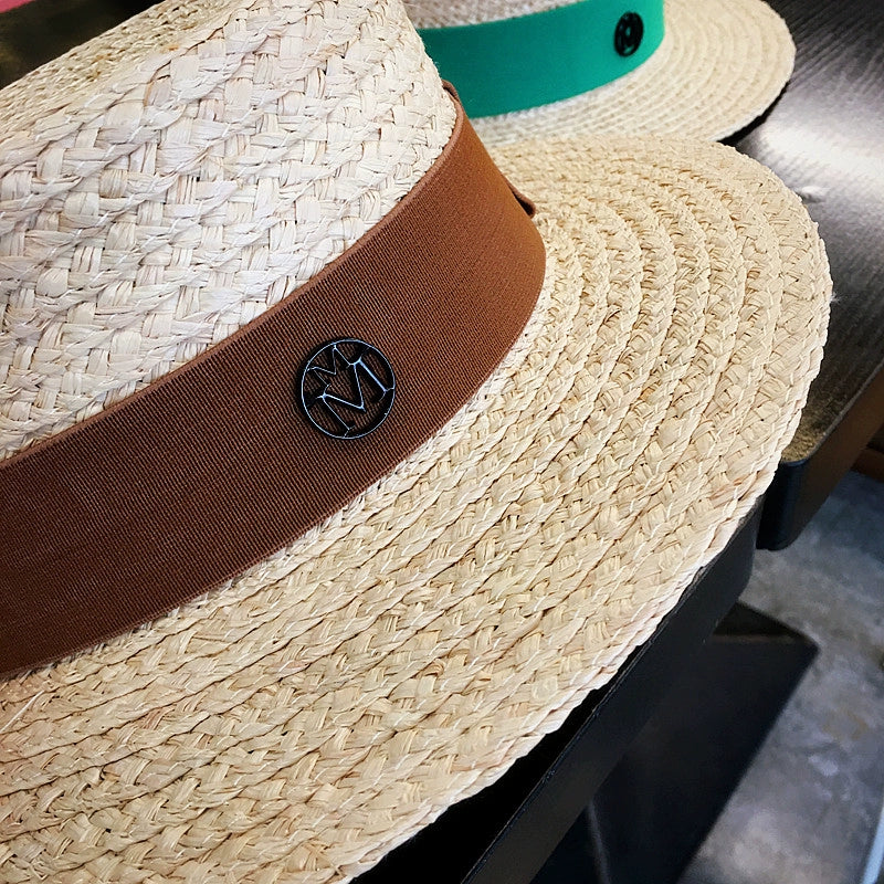 Straw Hat Handmade Female Stylish Beach Natural Raffia