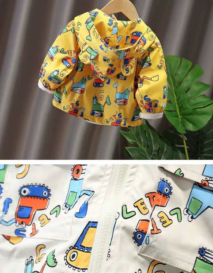 Spring and Autumn Children's K-style Zipper Hoodie Baby Outwear