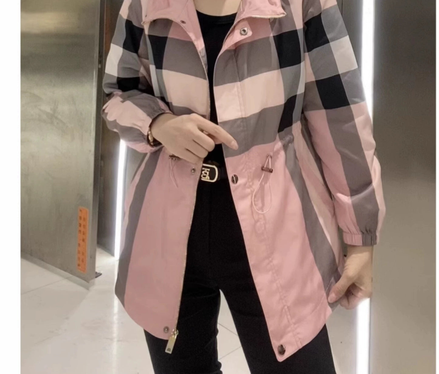 Women's Clothing Spring & Fall Hoodie Slimming Casual Mid Length Long Length Coat Viralgem Store
