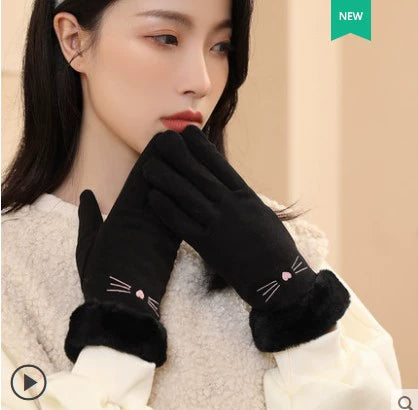 Women's Anti-Cold Windproof Touch Screen Gloves