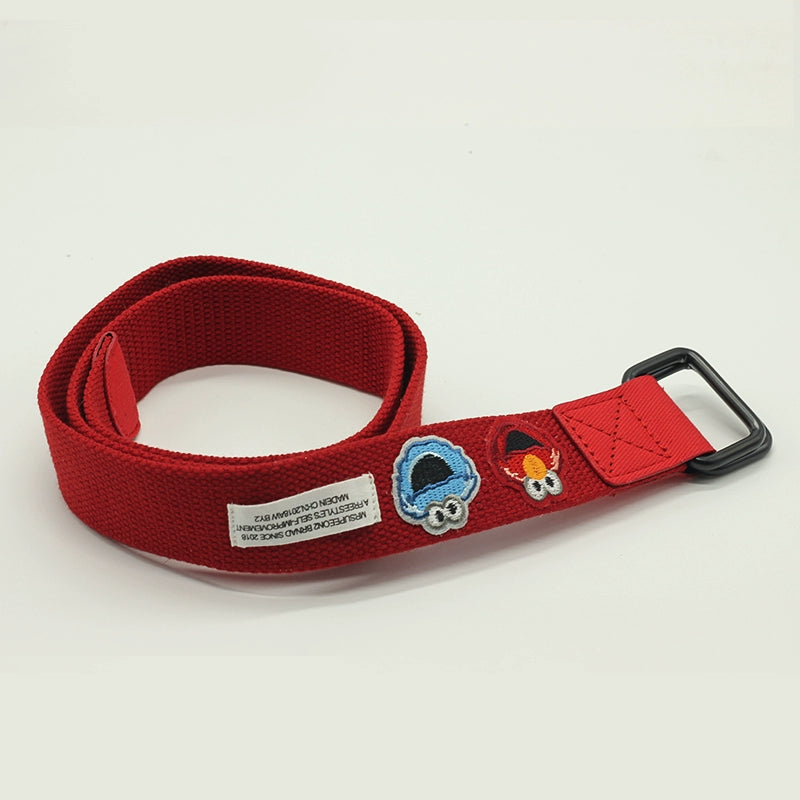 Student Ins Trendy Women's Korean-Style Double Ring Buckle Belt