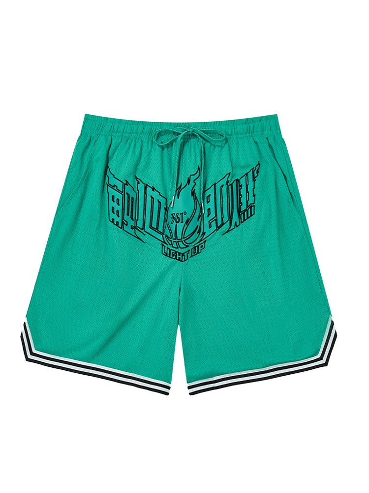 361 Degrees Men's Pants Sports Pants 2024 Summer New Arrival Men Breathable Quick-Drying 361 Loose Knitting Game Pants Basketball Shorts