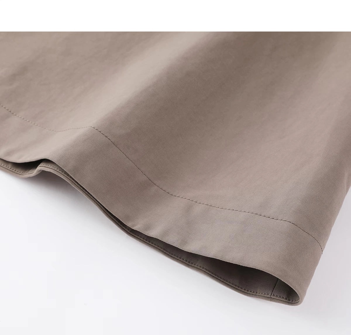 Women's Spring Clothing Fashion Gray Coffee Color Loose Shoulder Ins Style Minimalist Casual Very Wide Long Trench Coat