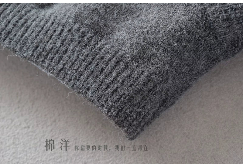 Age-Reducing Cotton Shirt Suit Girlish Style Knitted Vest Viralgem Store