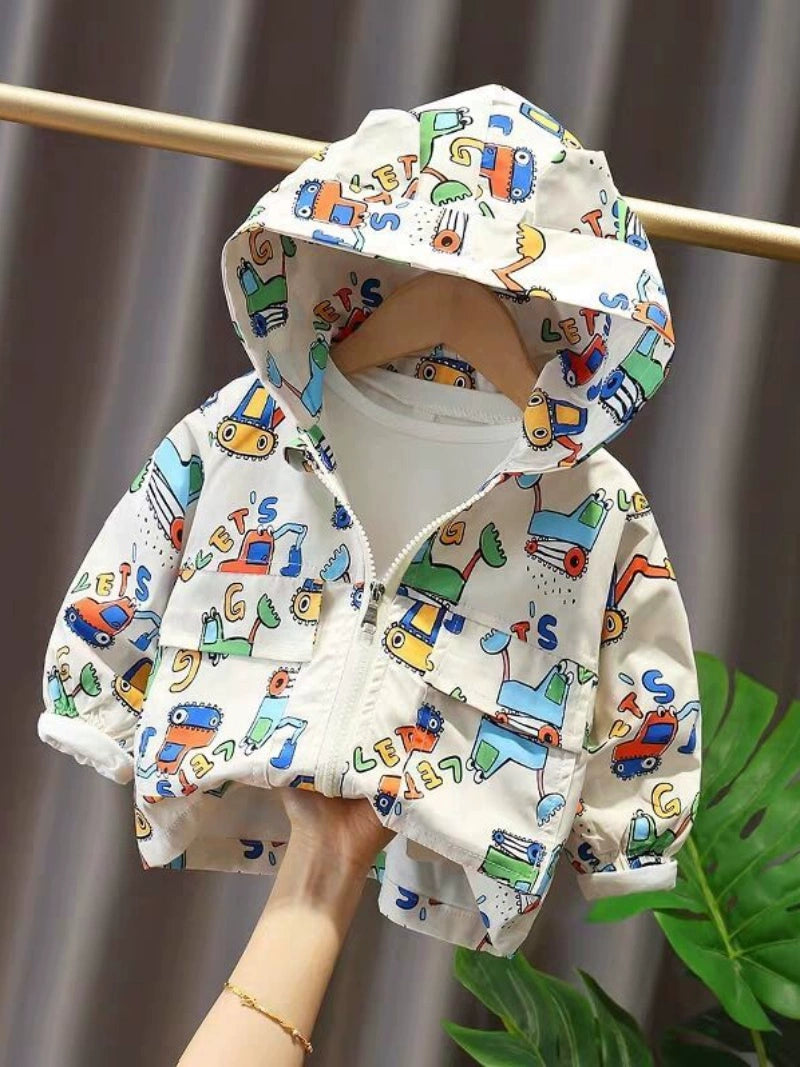 Spring and Autumn Children's K-style Zipper Hoodie Baby Outwear